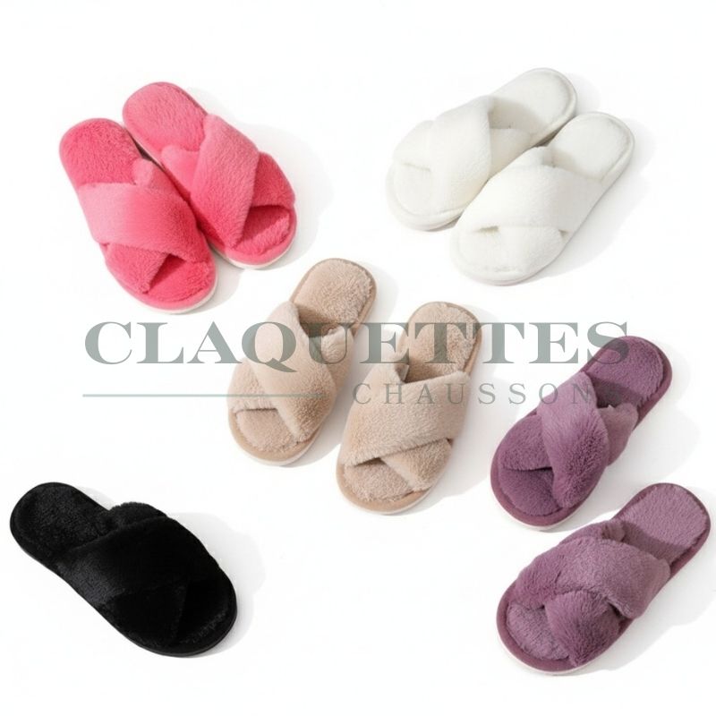 Claquette fourrure | Pink Girl