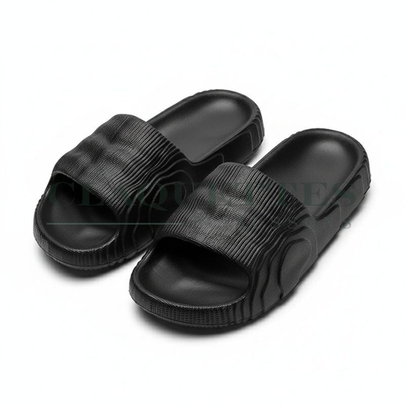 Claquettes homme luxe | Noir