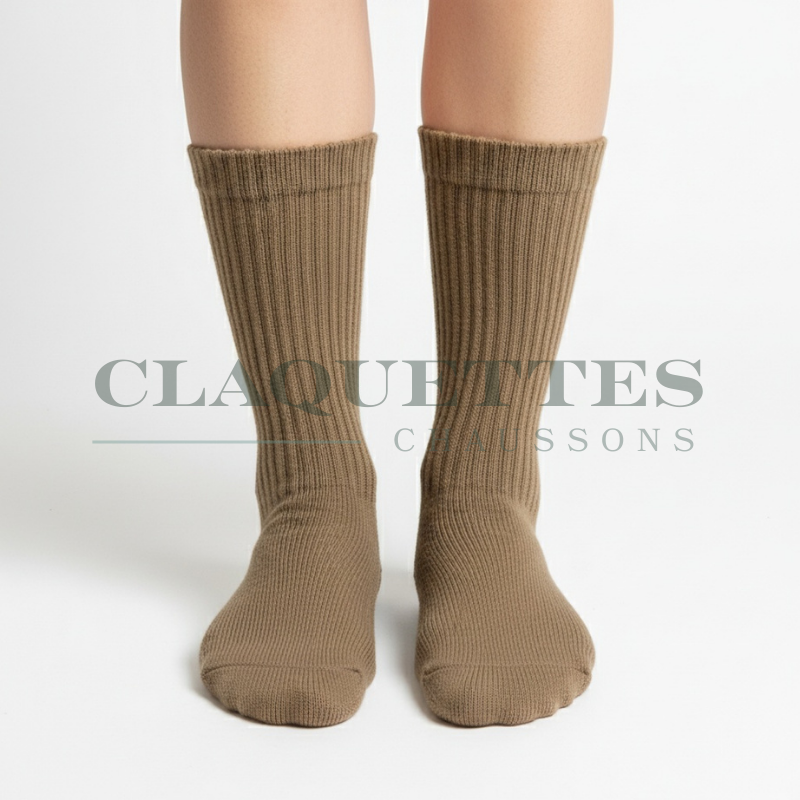 Chaussettes coton | Taupe