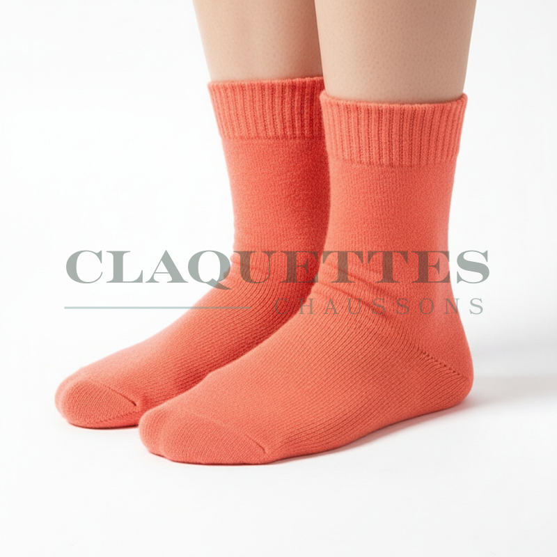 Chaussettes merinos | Mandarine