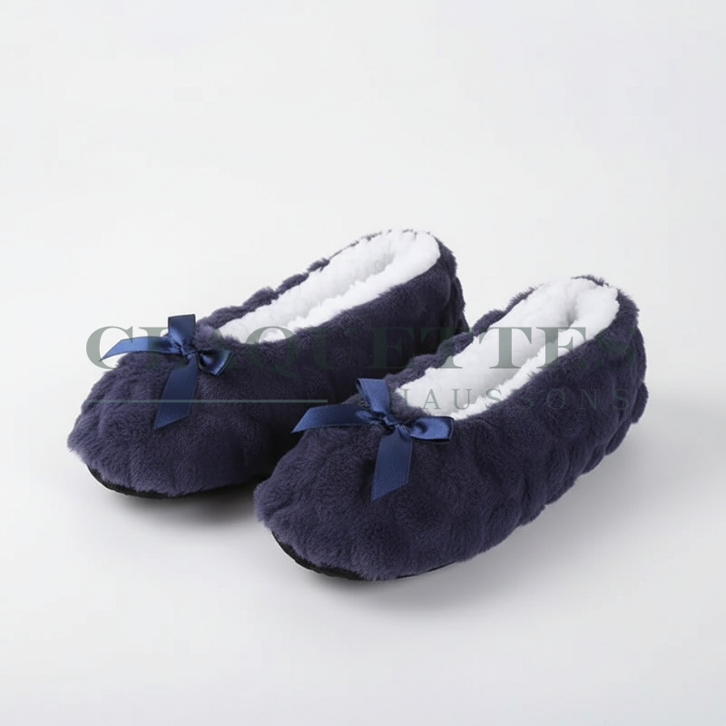 Chausson Chaud Femme | Navy