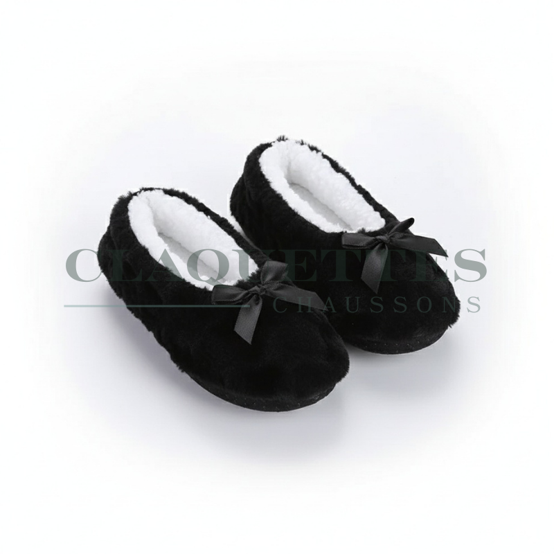 Chausson Chaud Femme | Noir