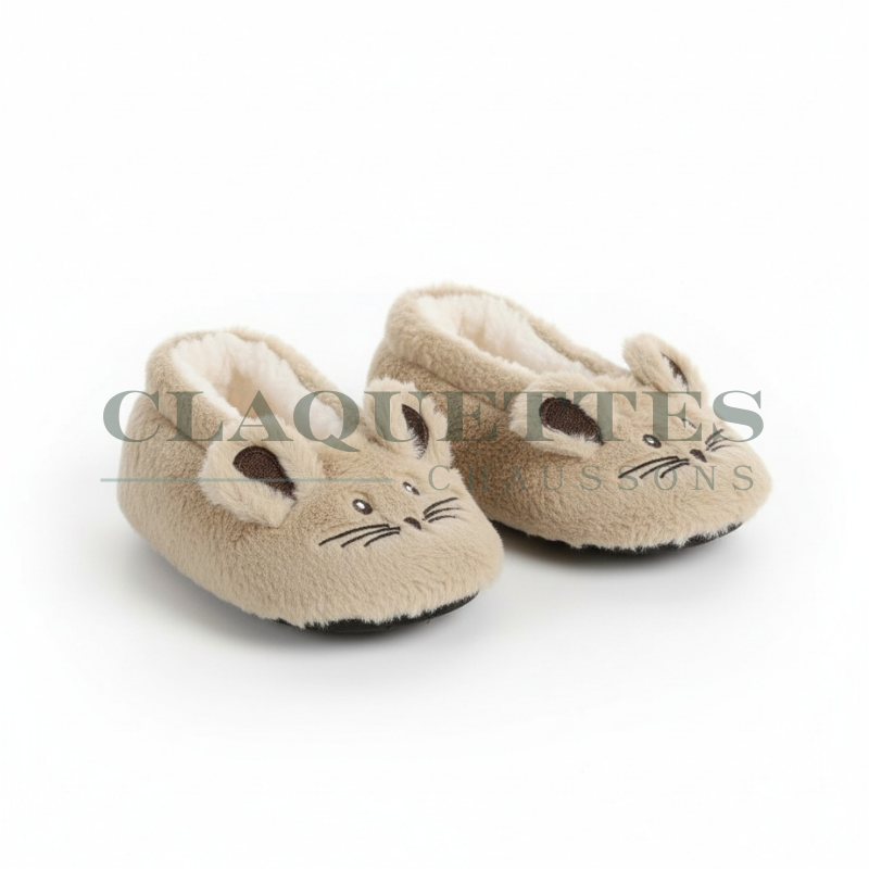 Chausson fourrés femme | Lapin Sable