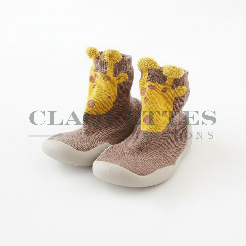 Chaussons bébé antidérapants | Montants | Girafe