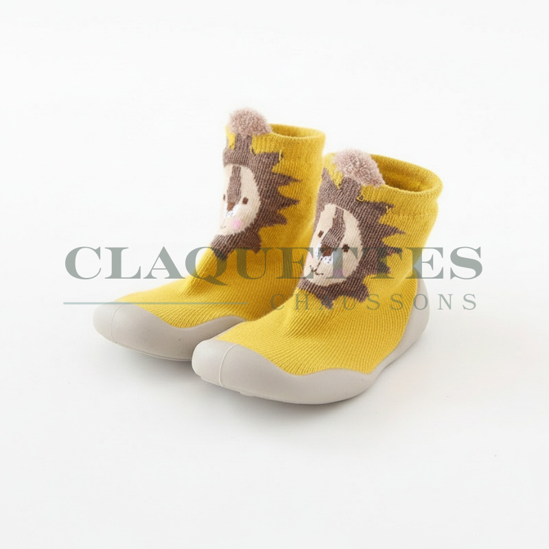 Chaussons bébé antidérapants | Montants | Lion