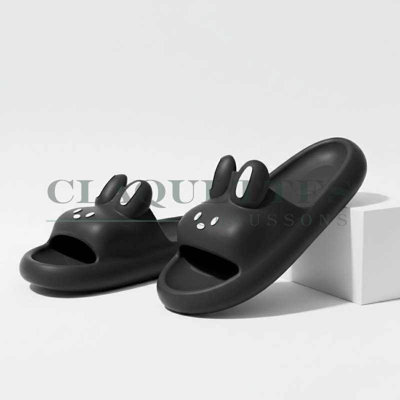 Claquette animaux | Lapin | Noir