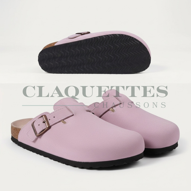 Sabot Femme & Homme | Cuir | Lilas
