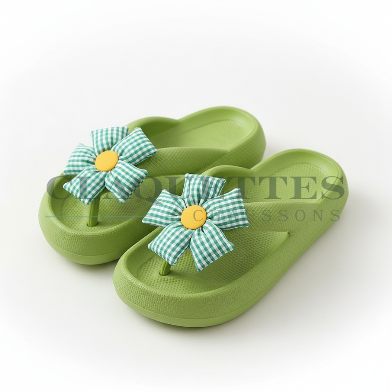 Sandales à Fleurs | Green