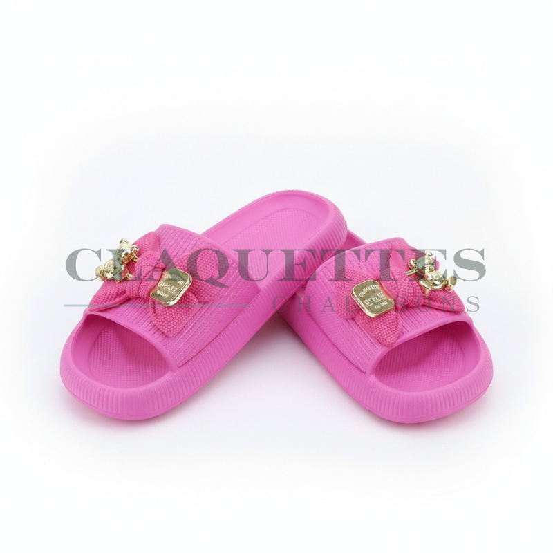 Sandales à bijoux | Fuchia