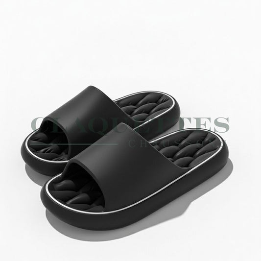 Claquettes homme/femme confortables | Noir