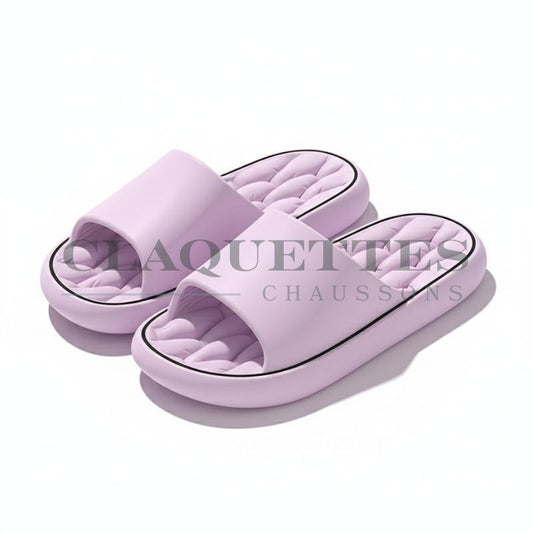 Claquettes homme/femme confortables | Lilas