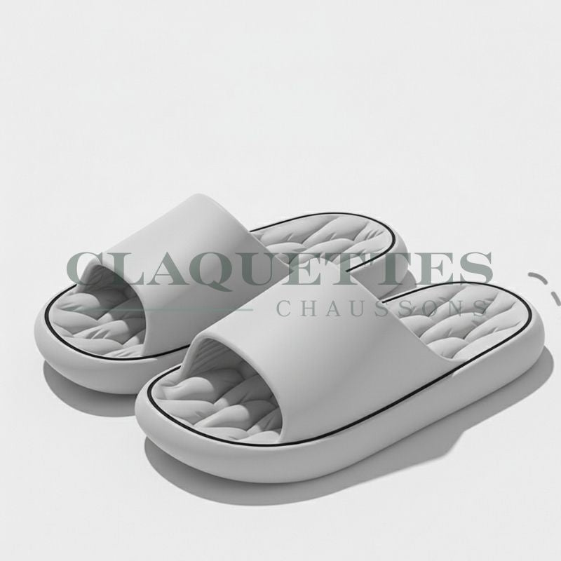 Claquettes homme/femme confortables | Gris