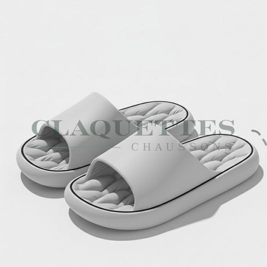 Claquettes homme/femme confortables | Gris
