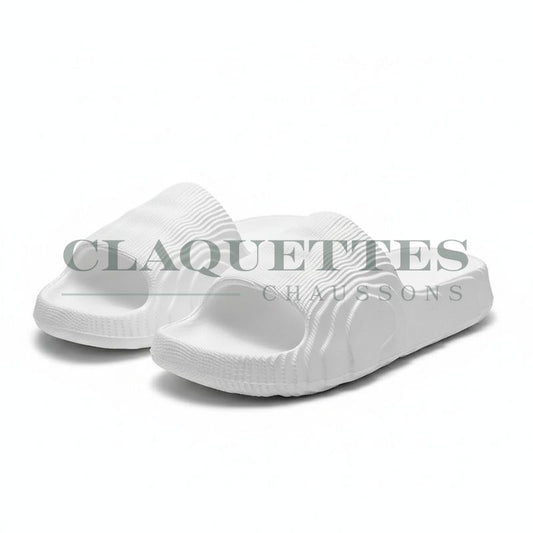 Claquettes homme luxe | Blanc