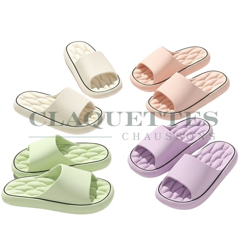 Claquettes homme/femme confortables | Lilas