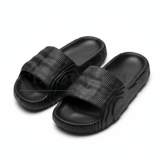 Claquettes homme luxe | Noir