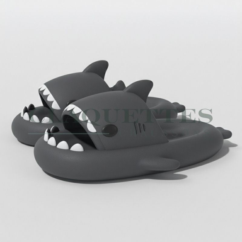 Claquettes Requin | Anthracite