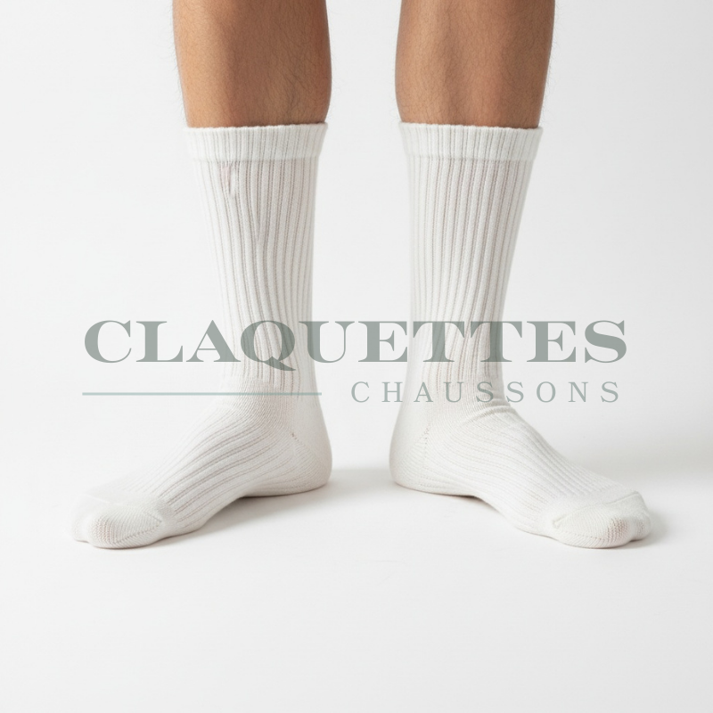 Chaussettes coton | Blanc
