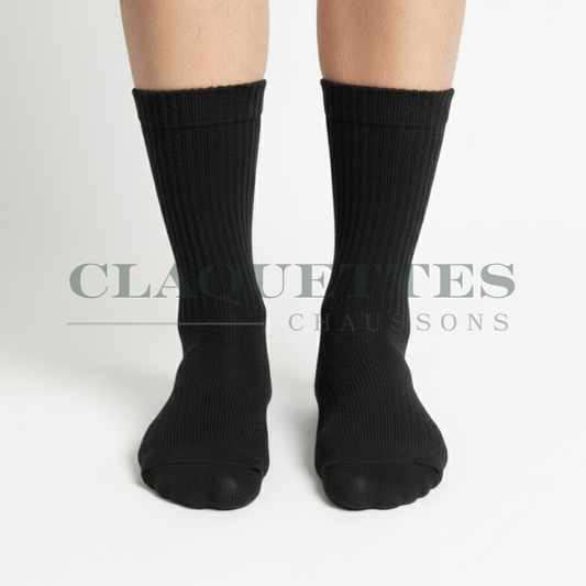 Chaussettes coton | Noir