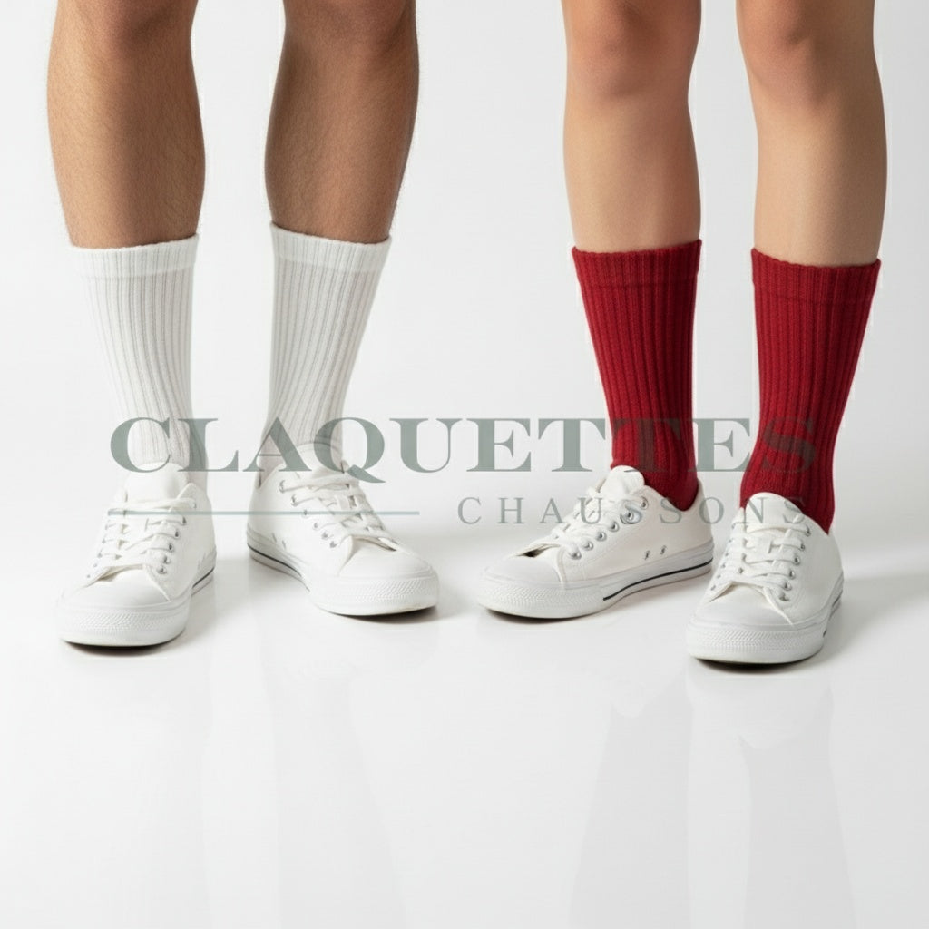 Chaussettes coton | Noir