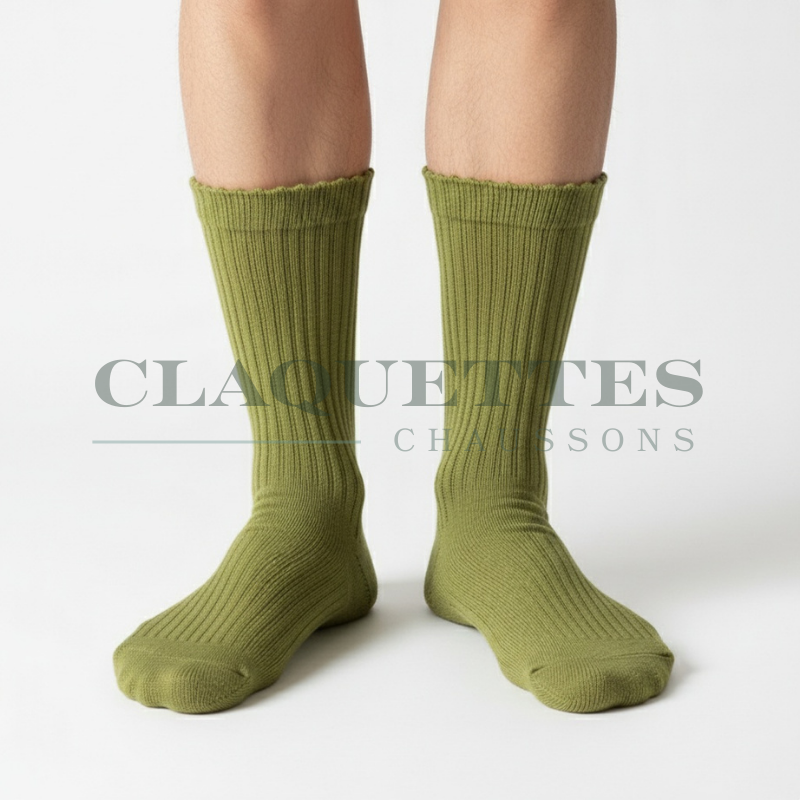 Chaussettes coton | Vert