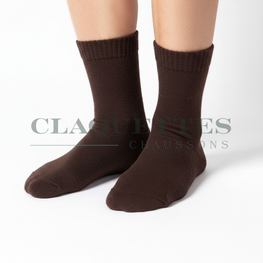 Chaussettes merinos | Café