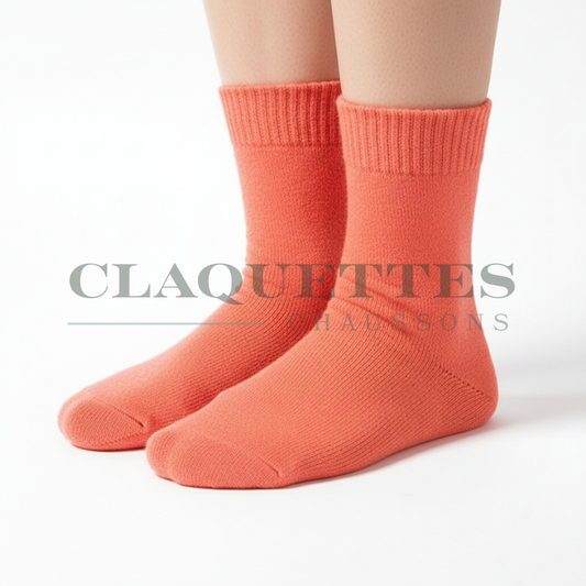 Chaussettes merinos | Mandarine
