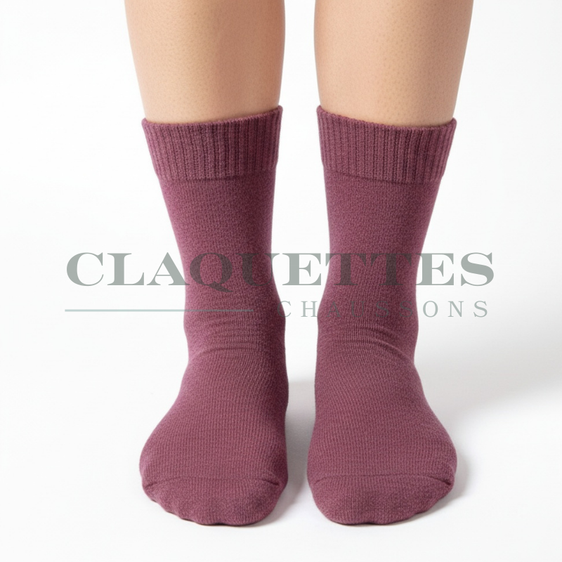 Chaussettes merinos | Prune