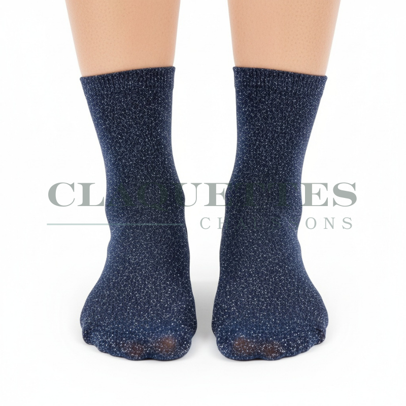 Chaussettes paillettes | Blue