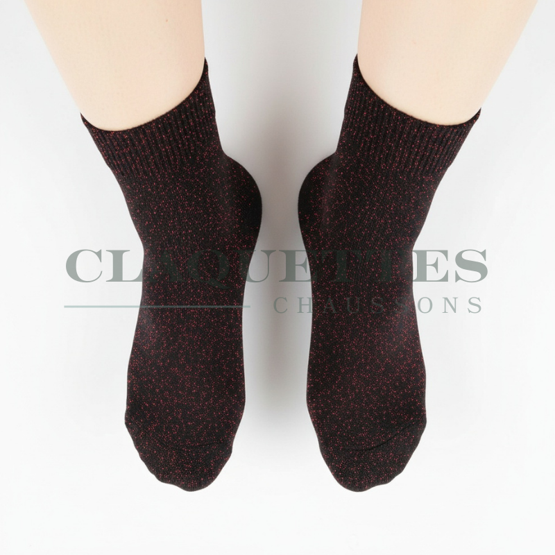 Chaussettes paillettes | Feu