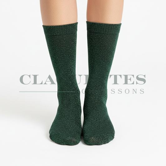 Chaussettes paillettes | Nuit Verte
