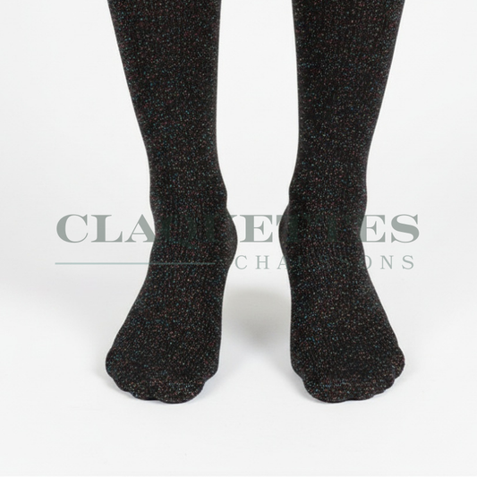 Chaussettes paillettes | Obsidienne