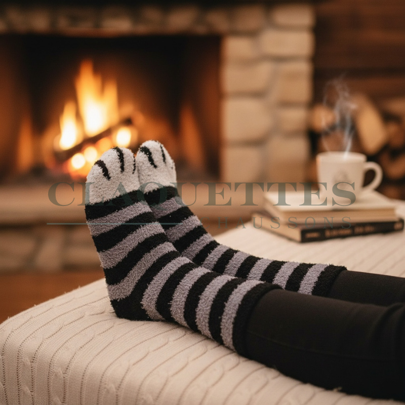 Chaussettes polaire | Tigré