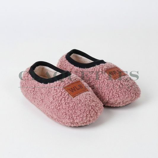 Chaussons bébé antidérapants | Fourrés | Rose