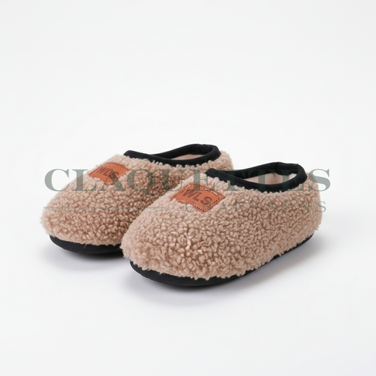 Chaussons bébé antidérapants | Fourrés | Taupe
