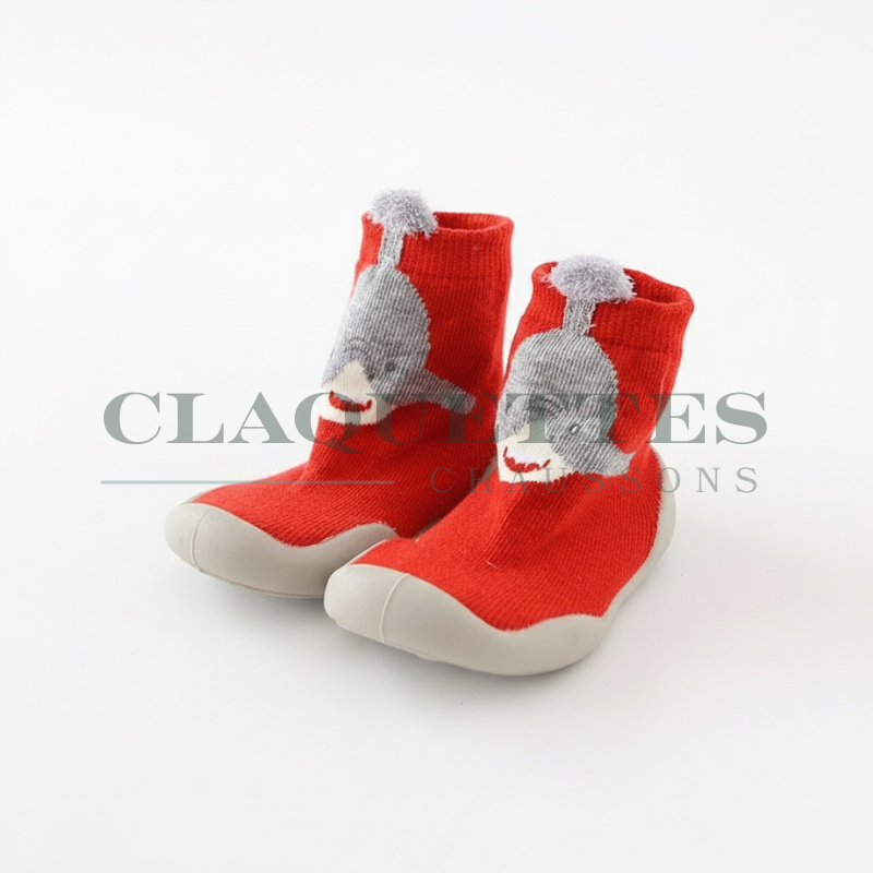 Chaussons bébé antidérapants | Montants | Baleine