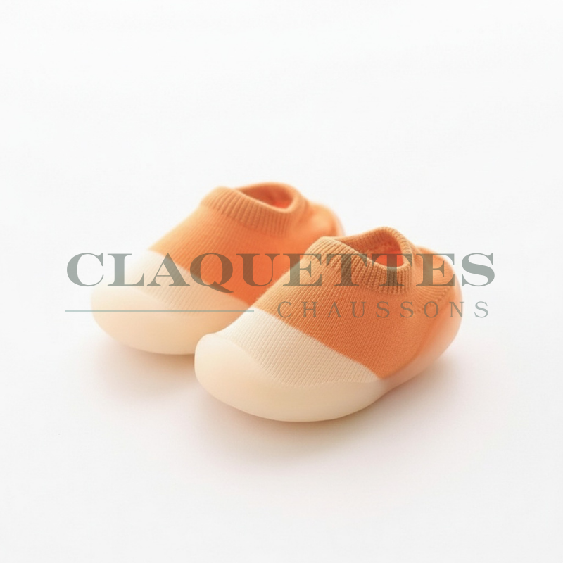 Chaussons bébé antidérapants | Montants | Mandarine