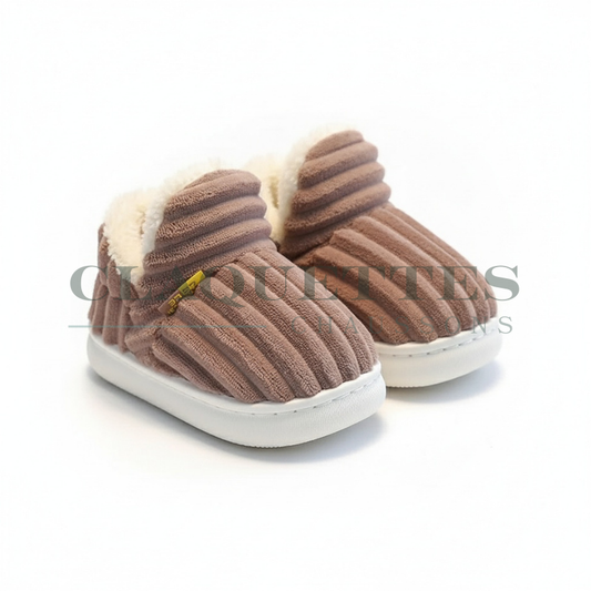 Chaussons bébé hiver | Brun