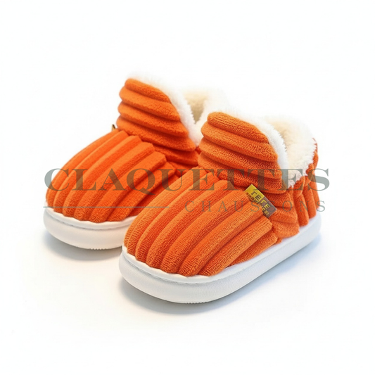 Chaussons bébé hiver | Orange