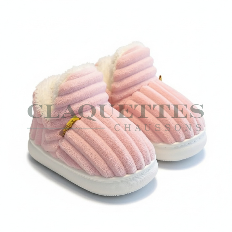 Chaussons bébé hiver | Rose