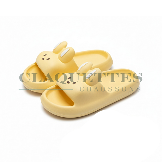 Claquette animaux | Lapin | Jaune