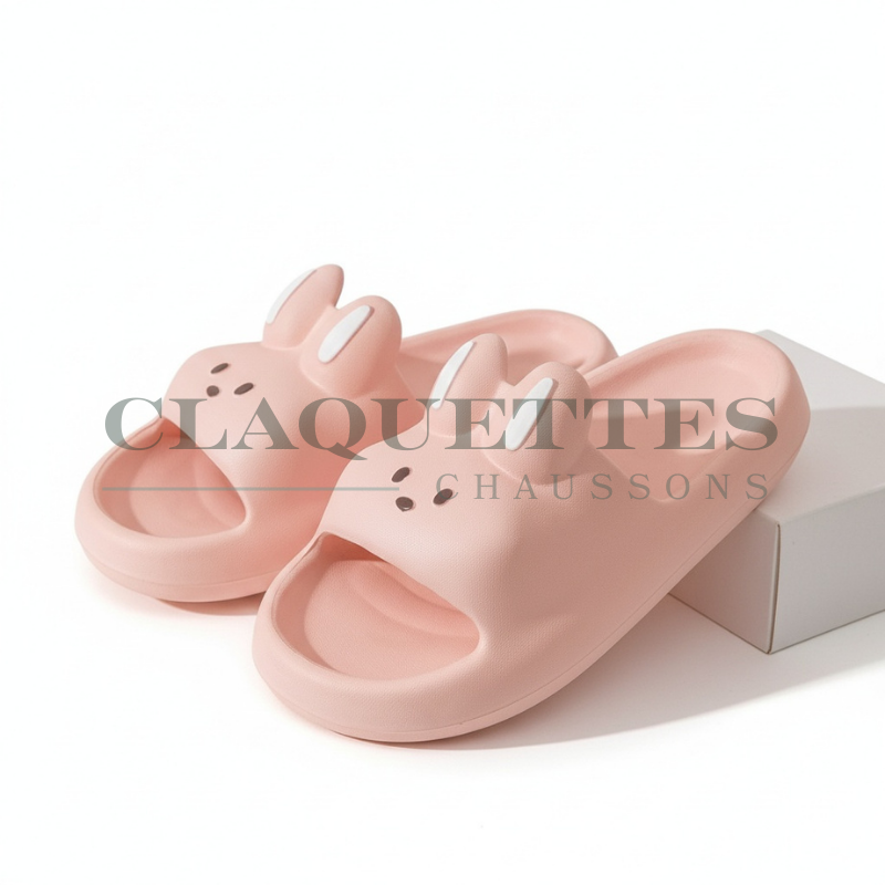 Claquette animaux | Lapin | Rose