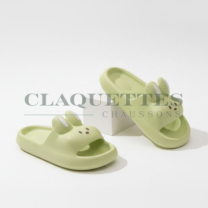 Claquette animaux | Lapin | Vert