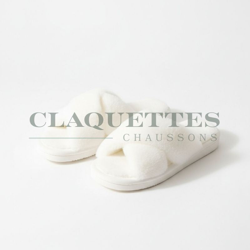 Claquette fourrure | White one