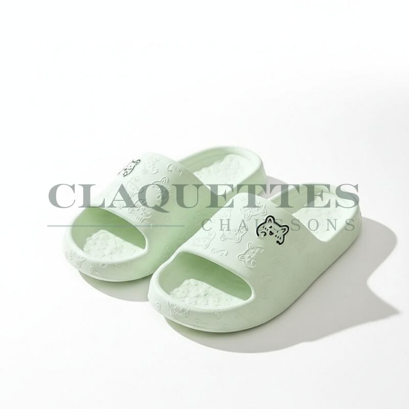 Claquette maison Bear | Vert
