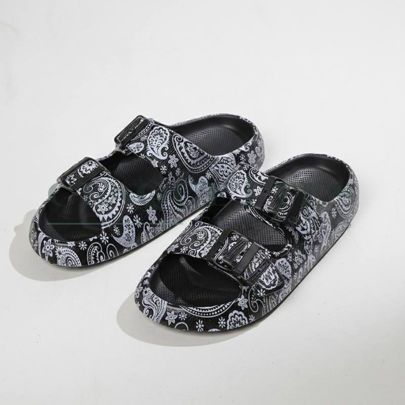 Claquettes mules Femme | Bandana noir