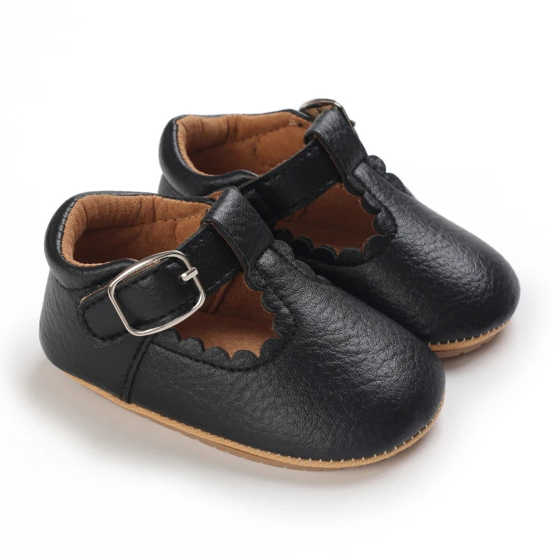 Chaussons enfants Cuir | Noir