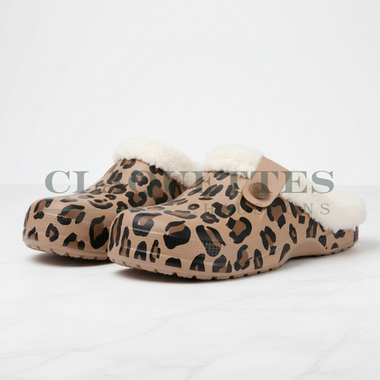 Sabot Femme | Fourré | Léopard