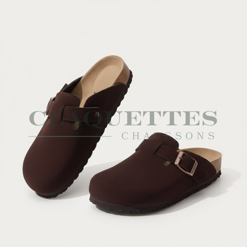 Sabot Femme & Homme | Cuir | Brun