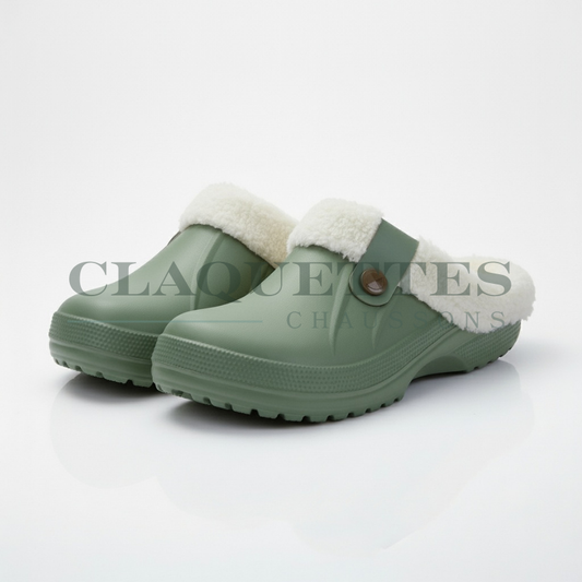 Sabot Femme & Homme | Fourré | Vert